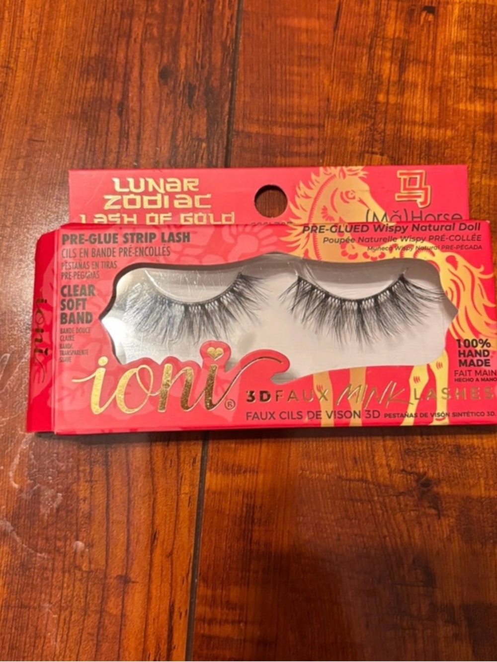 3D Faux Mink Pre-Glue Strip Lashes - Red Packaging